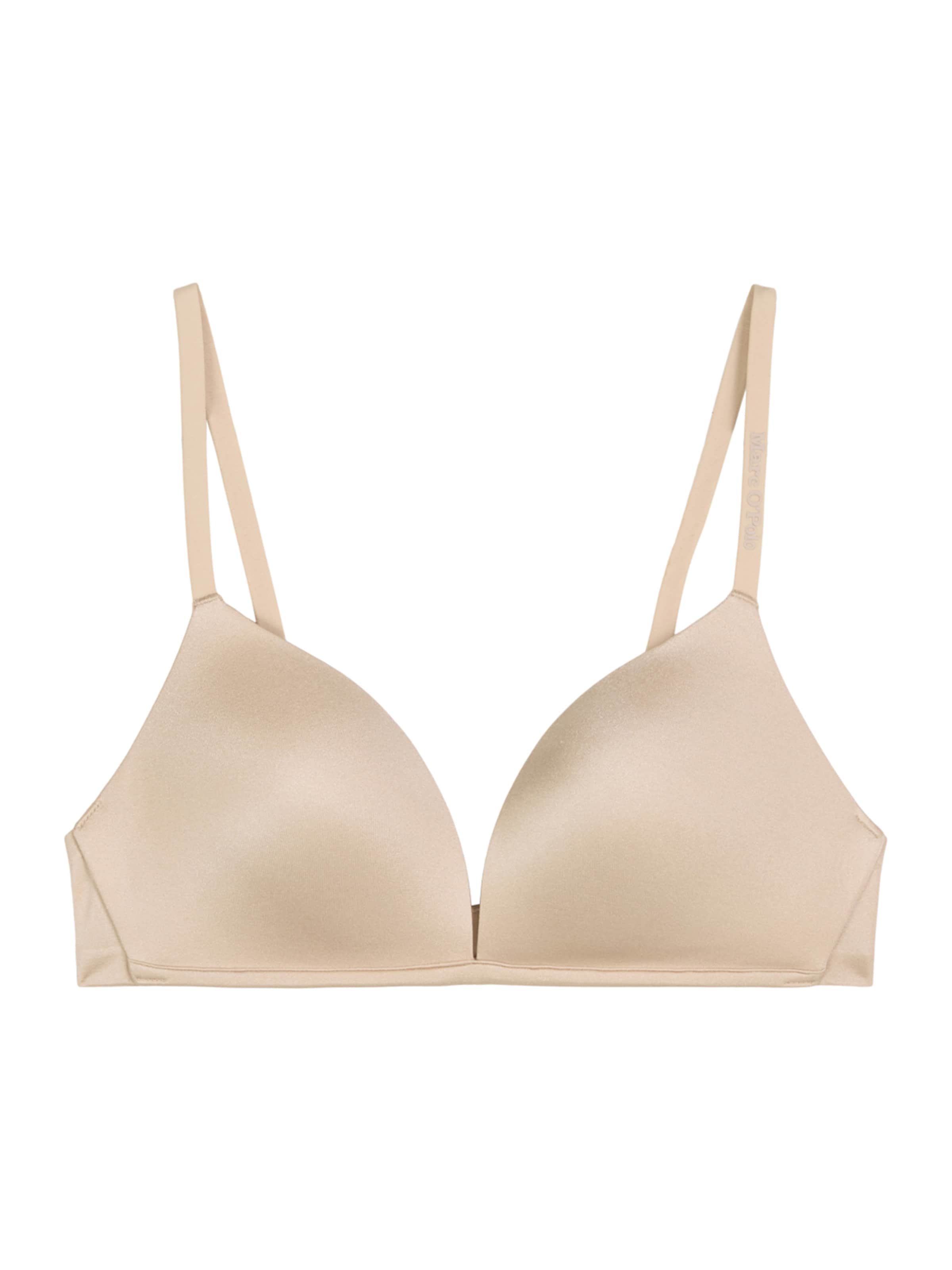 Marc O'Polo - Clásico Sujetador ' Shiny Second Skin ' en beige: frente