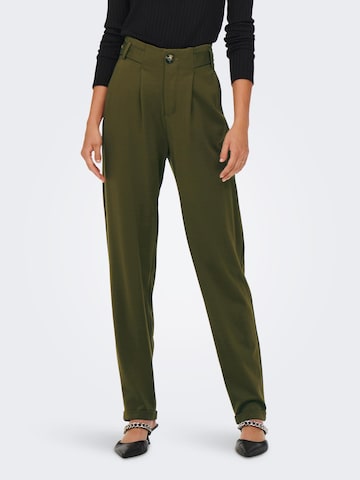 ONLY Pleat-Front Pants 'GIA' in Green: front
