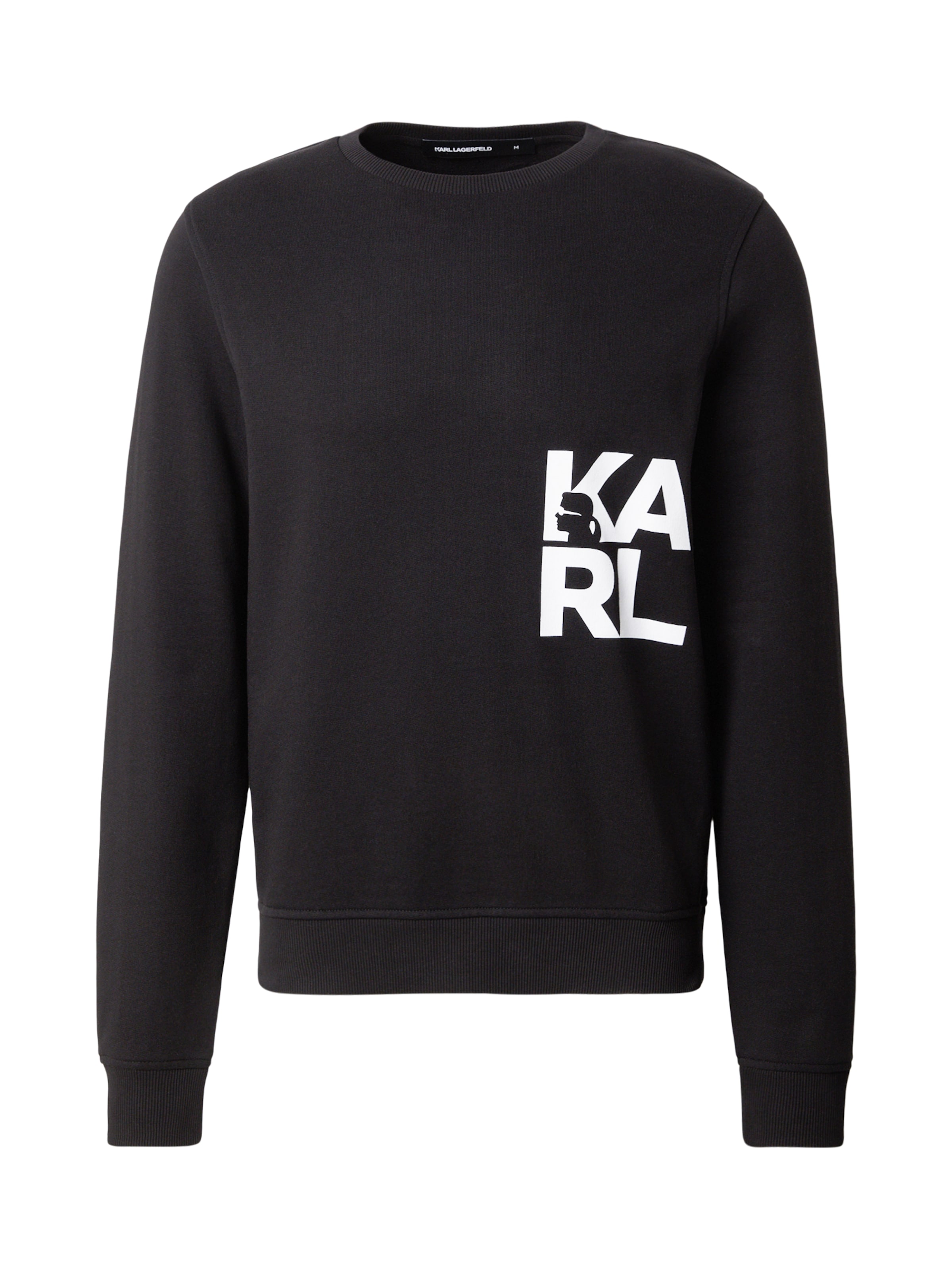 Karl Lagerfeld Суичър в черно: отпред