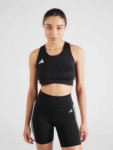 ADIDAS PERFORMANCE - Top deportivo 'ADIZERO E' en negro: frente