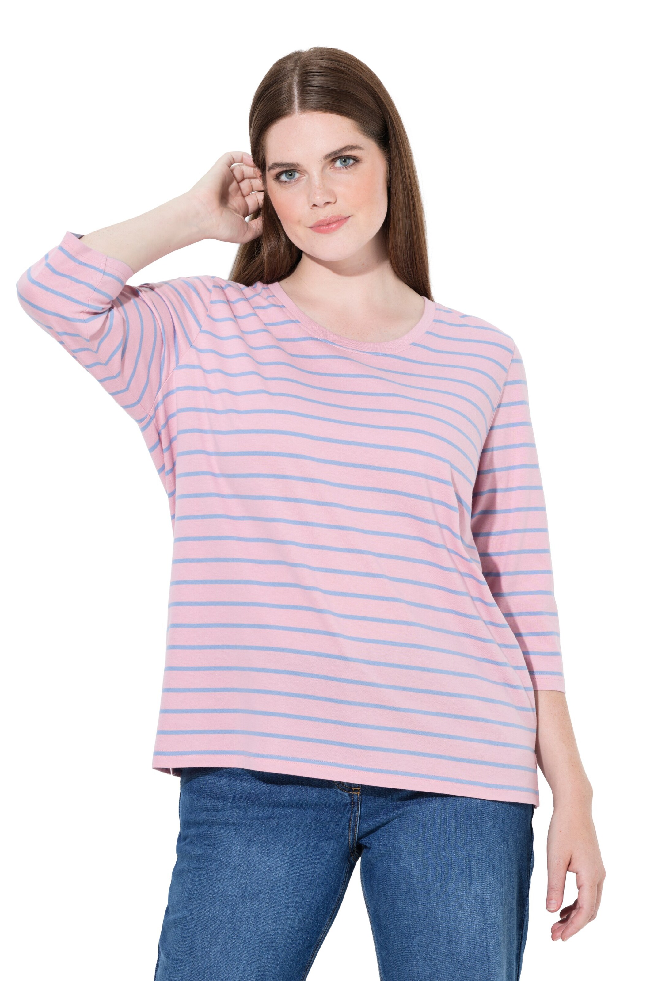 Ulla Popken Shirt in Roze: voorkant