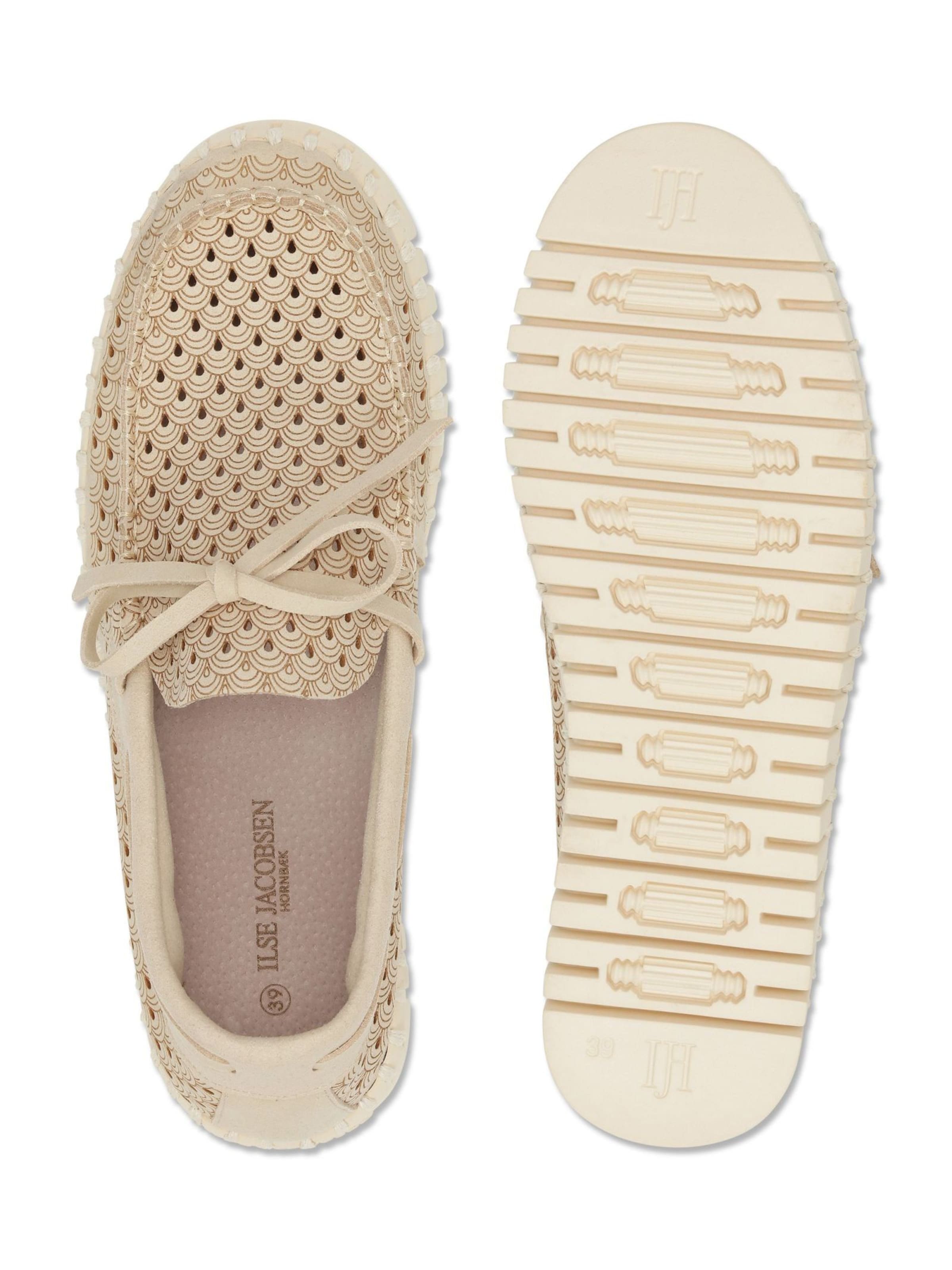 Mocassin 'TULIP3074' ILSE JACOBSEN en blanc