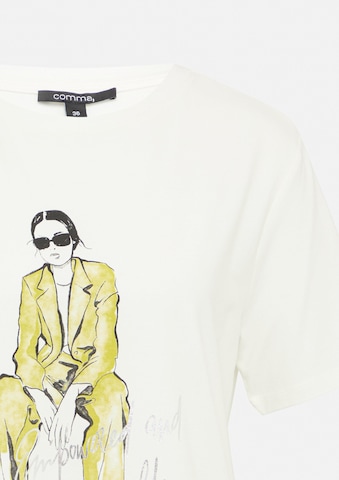 COMMA T-Shirt in Weiß