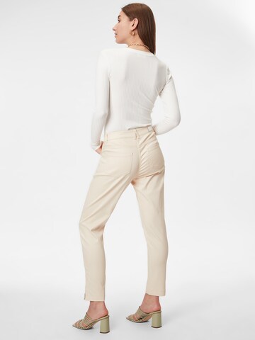 COMMA Slimfit Broek in Beige