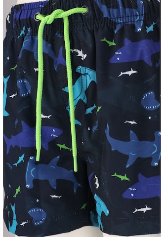 ZigZag Board Shorts 'Shark' in Blue