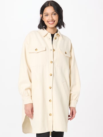 minimum Between-Season Jacket 'FUZZY' in Beige: front