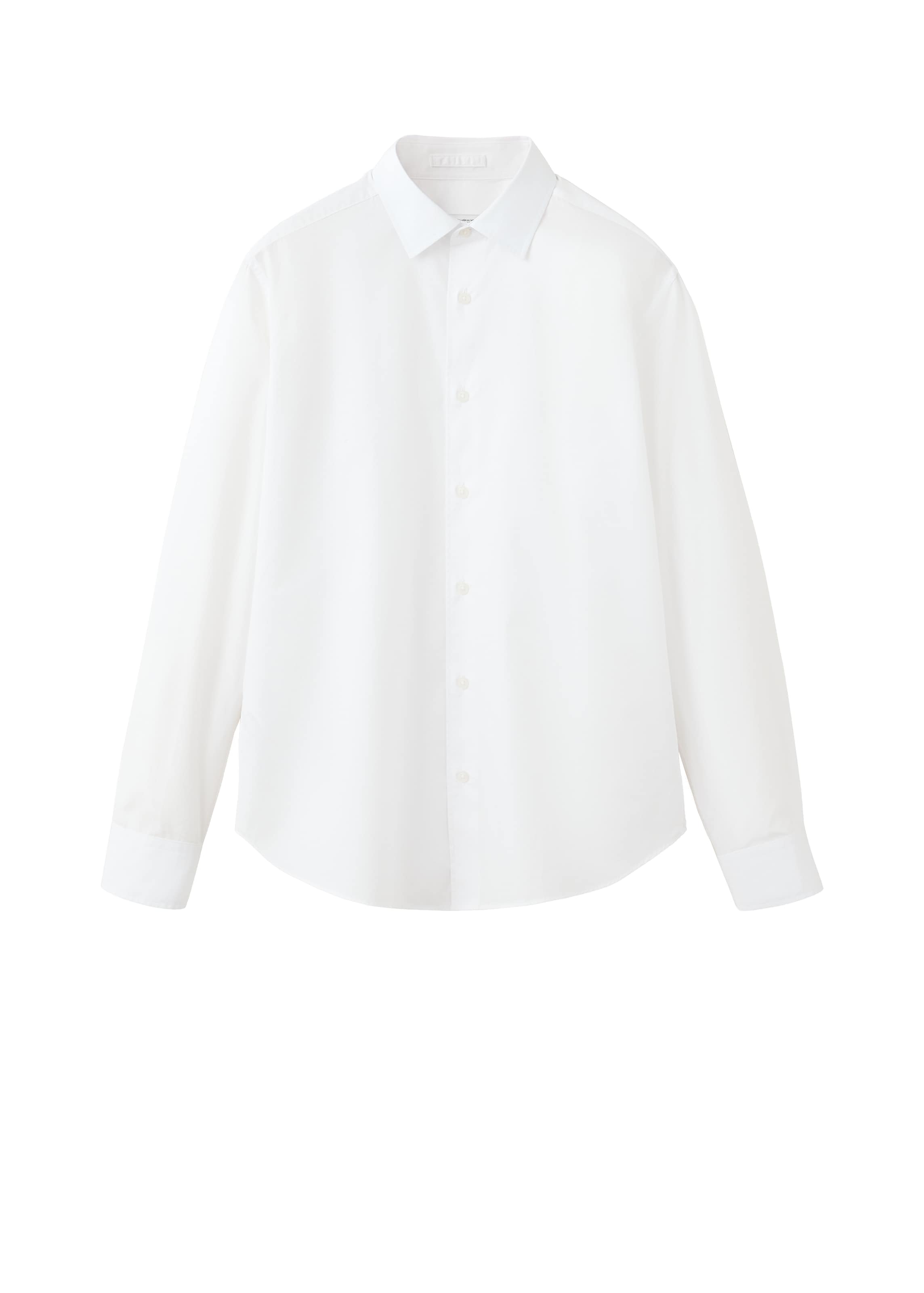 Coupe regular Chemise 'PLAY' MANGO MAN en blanc : devant