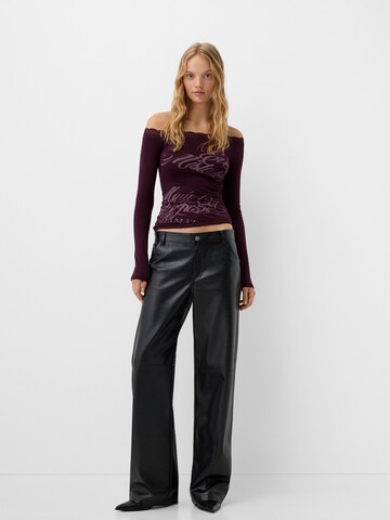 T-shirt Bershka en violet