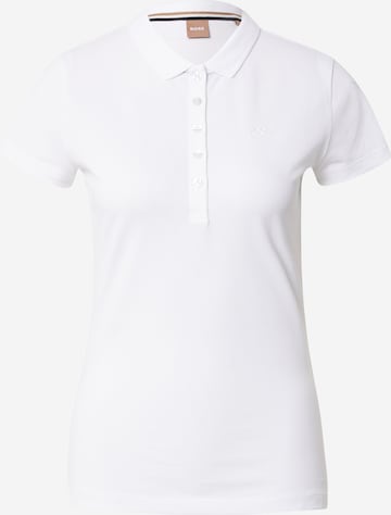 BOSS Orange T-shirt 'Epola' i vit: framsida