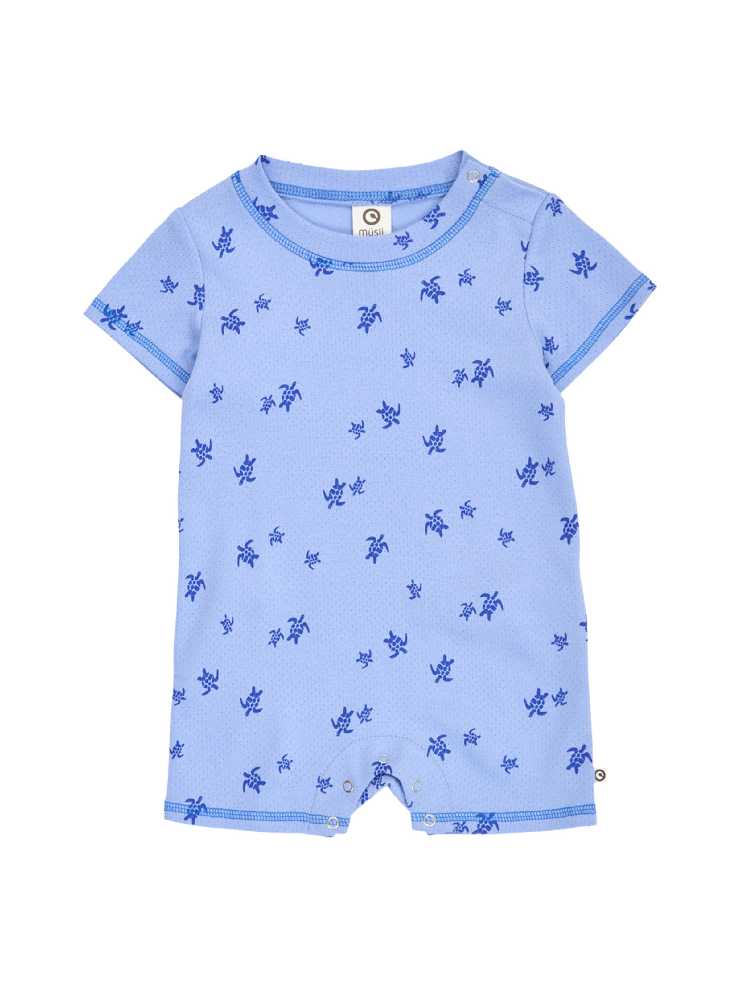 Müsli by GREEN COTTON - Pijama entero/body en azul: frente