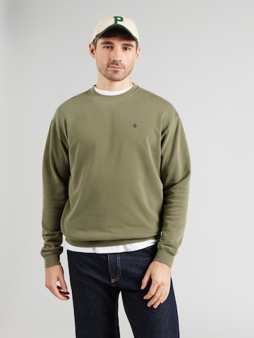 Bluză de molton 'SINGLE STONE' de la Volcom pe verde: față