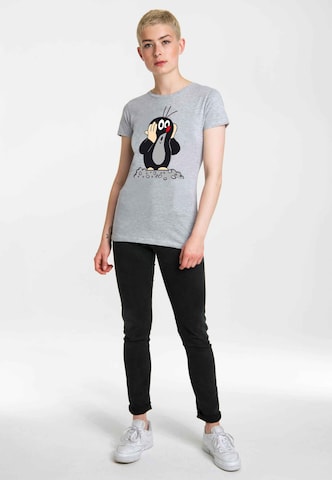 LOGOSHIRT Shirt 'Der kleine Maulwurf' in Grey