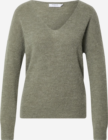 MSCH COPENHAGEN Sweater in Green: front