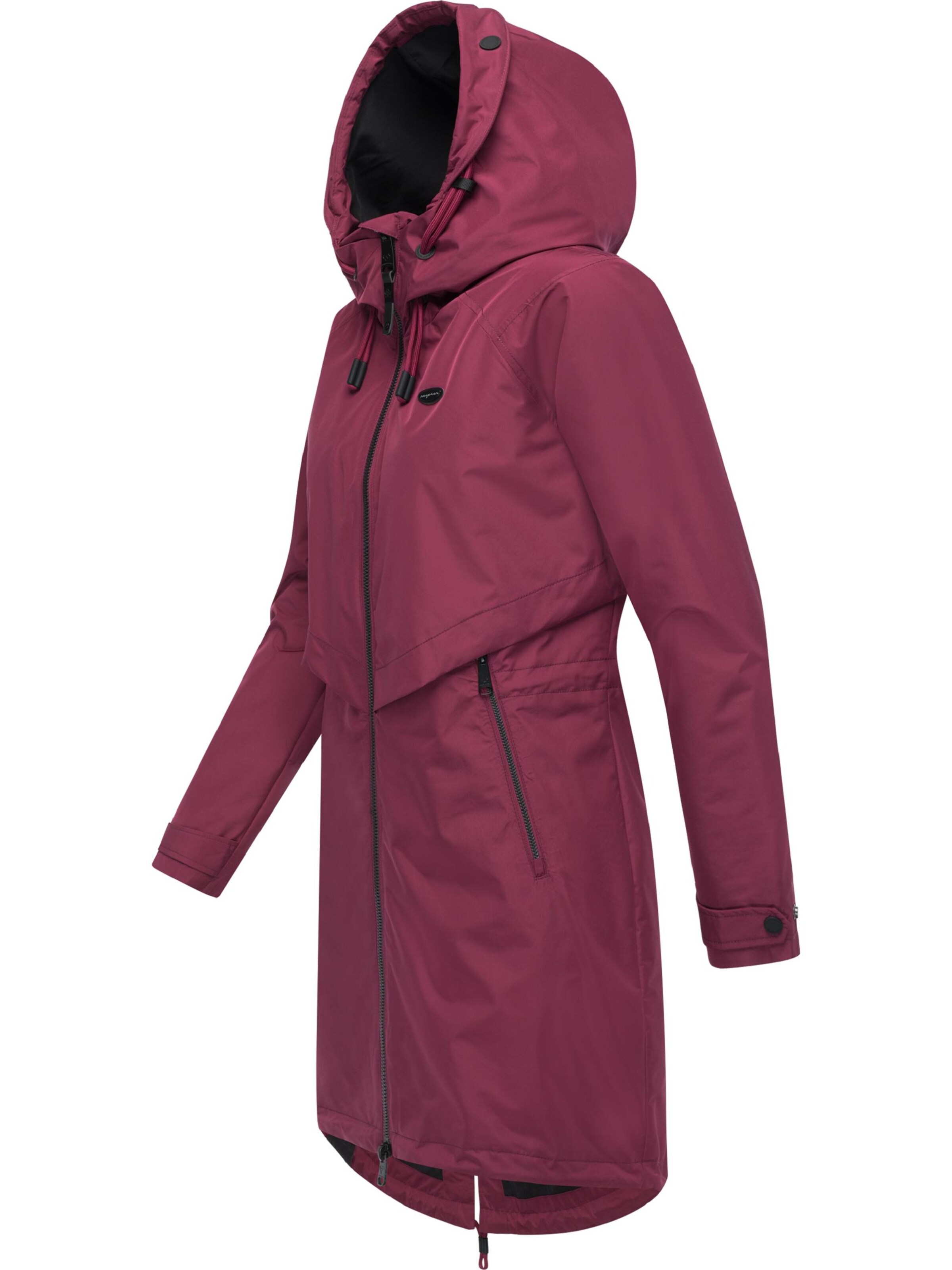 Manteau fonctionnel 'Frodik' Ragwear en rouge