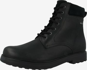 CLARKS Lace-Up Boots 'Chard' in Black: front