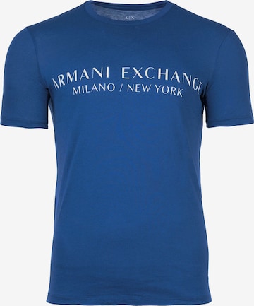 T-Shirt ARMANI EXCHANGE en bleu : devant