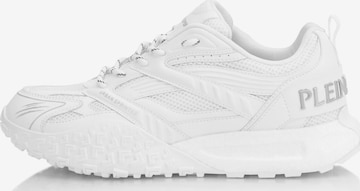 Plein Sport - Sapatilhas baixas 'Urban Sprinter' em branco: frente