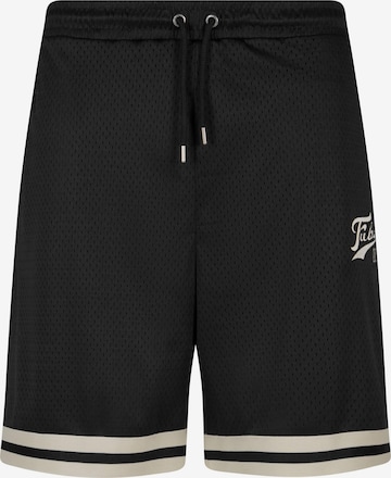 FUBU Regular Broek ' FM241-014-2 ' in Zwart: voorkant