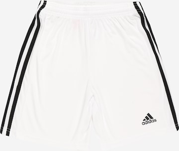 ADIDAS PERFORMANCE Workout Pants 'Squadra 21' in White: front