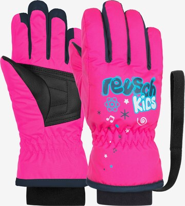 REUSCH Athletic Gloves 'Kids' in Pink: front