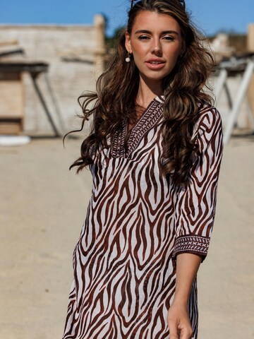 Pastunette Beach dress in Brown