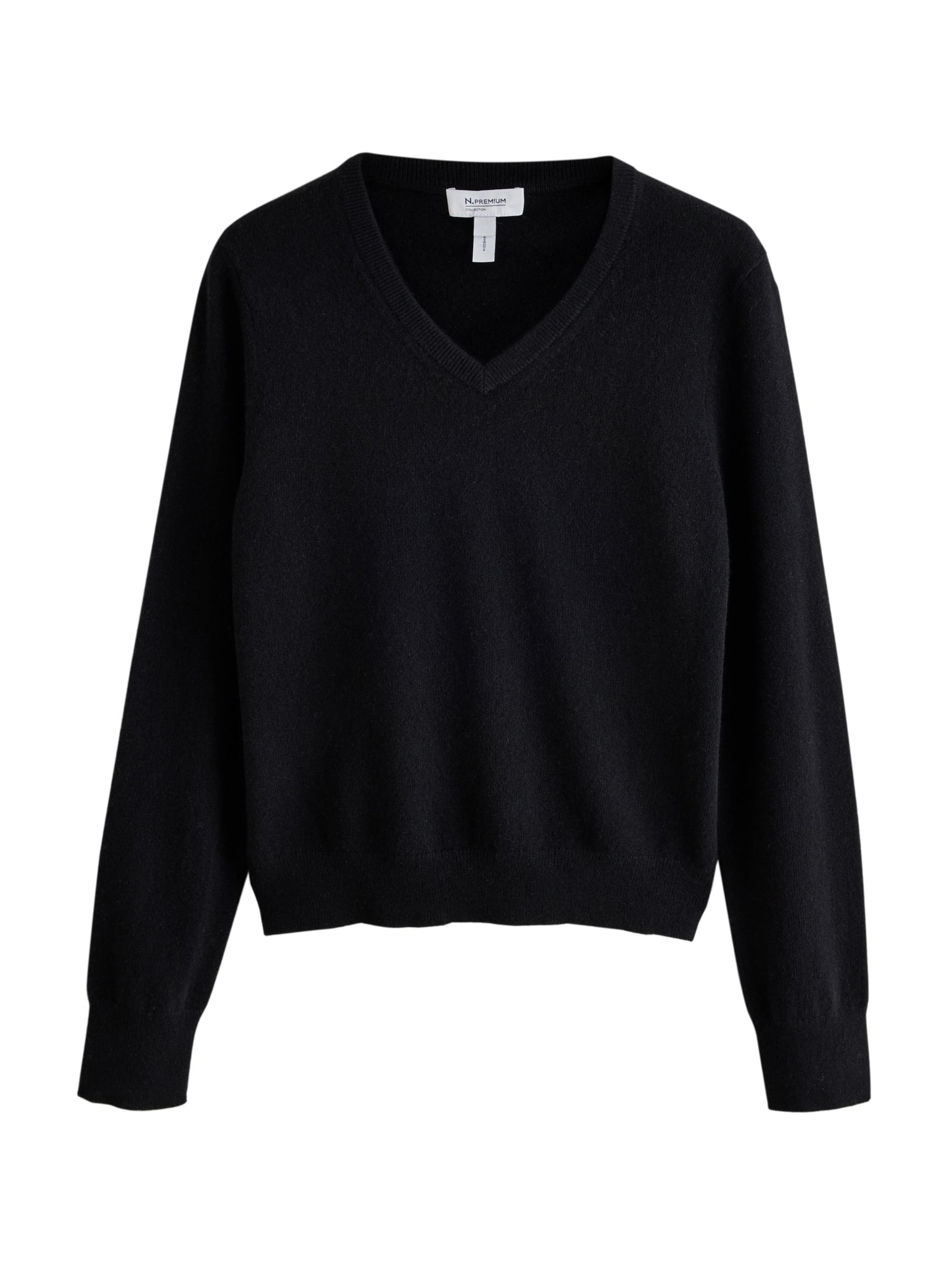 Next Pullover 'Freya' in 6XL-7XL in schwarz, Produktansicht