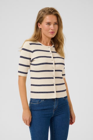 Kaffe Knit cardigan 'KAmorita' in White: front