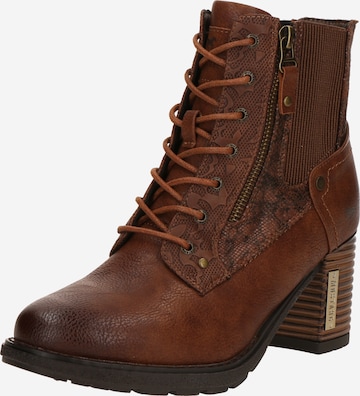 brūns MUSTANG Sienamie zābaki: no priekšpuses