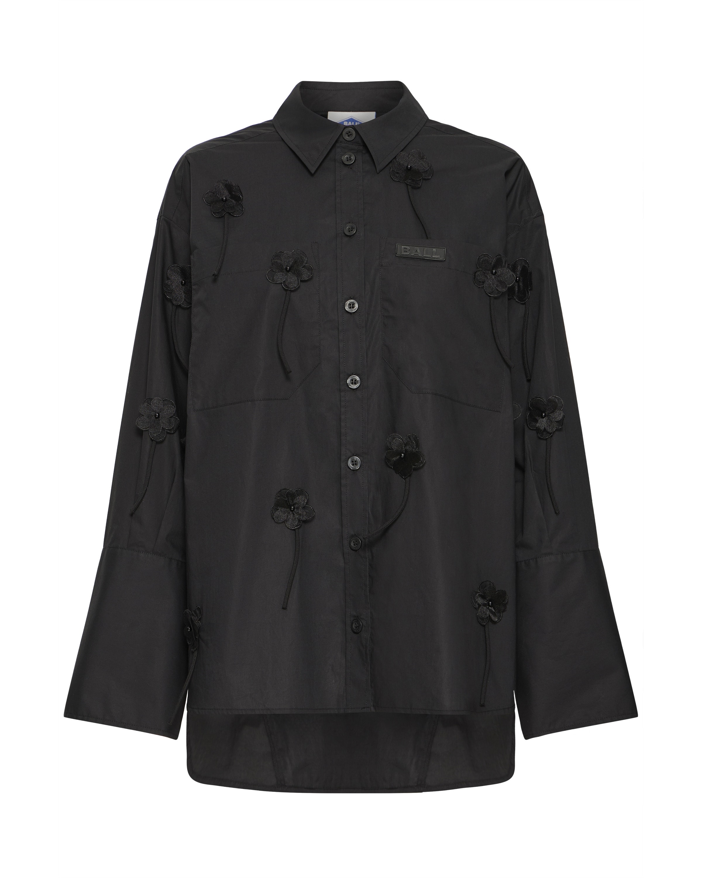 Chemisier 'Charlotta' Ball en noir : devant