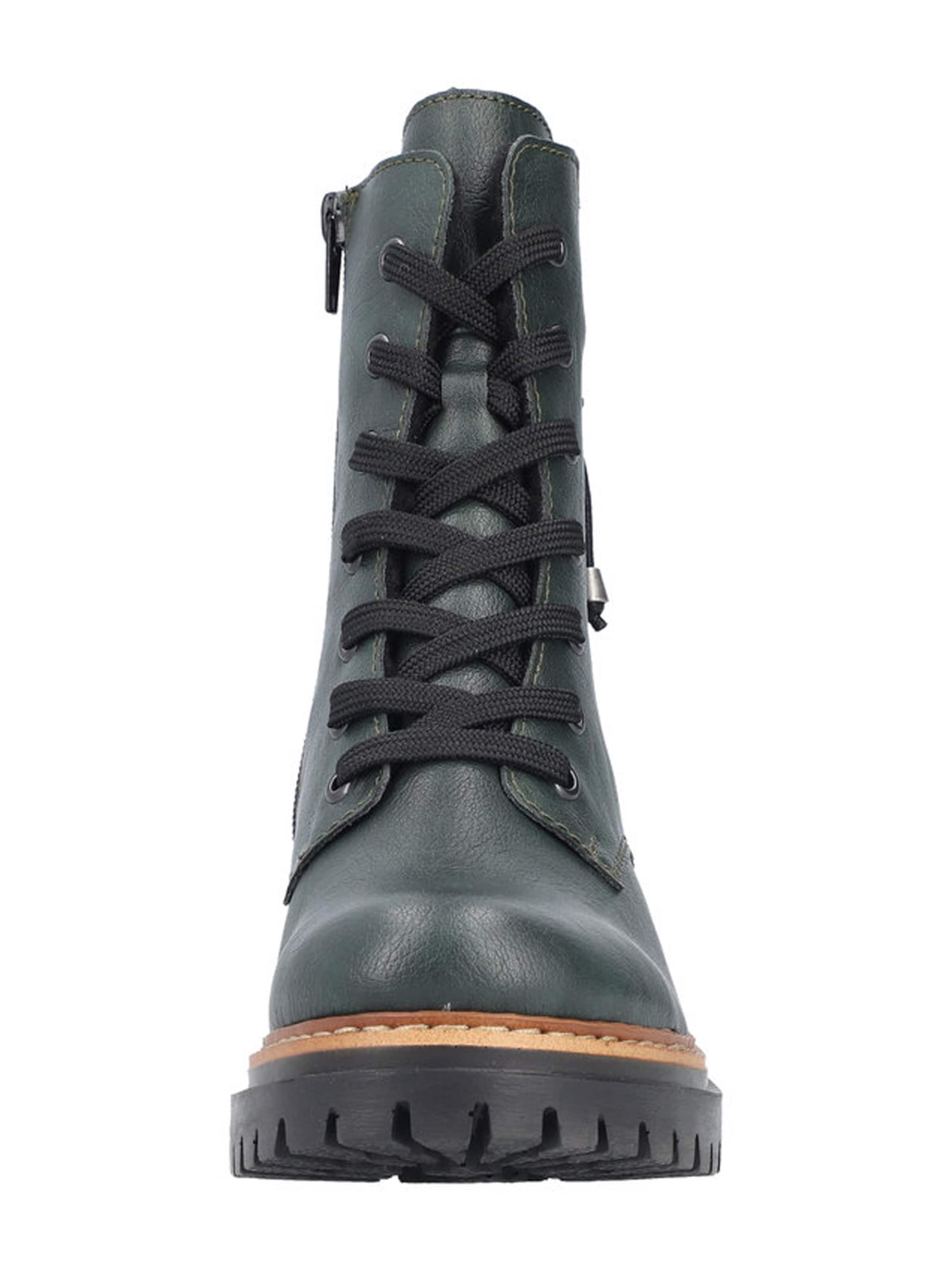Rieker Lace-up bootie in Green