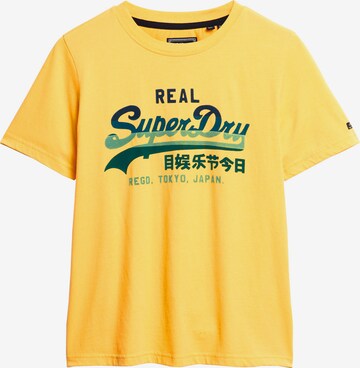 Superdry T-Shirt in Gelb: predná strana