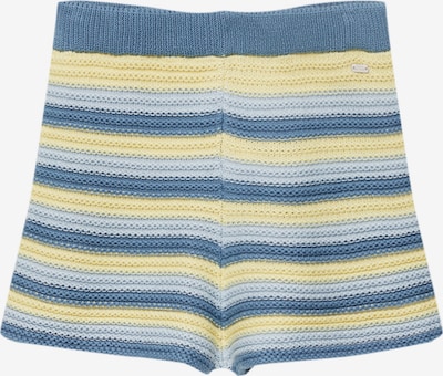 Pull&Bear Pantalon en bleu pastel / bleu clair / jaune clair, Vue avec produit
