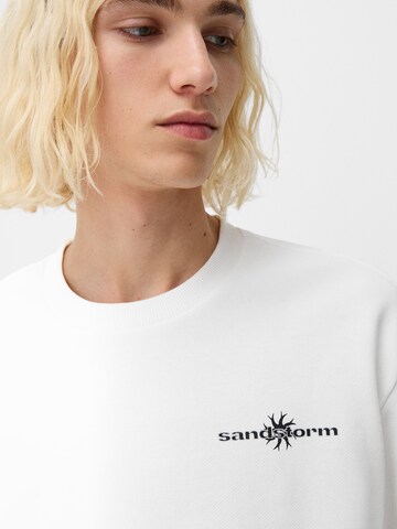 Bershka T-Shirt in Weiß