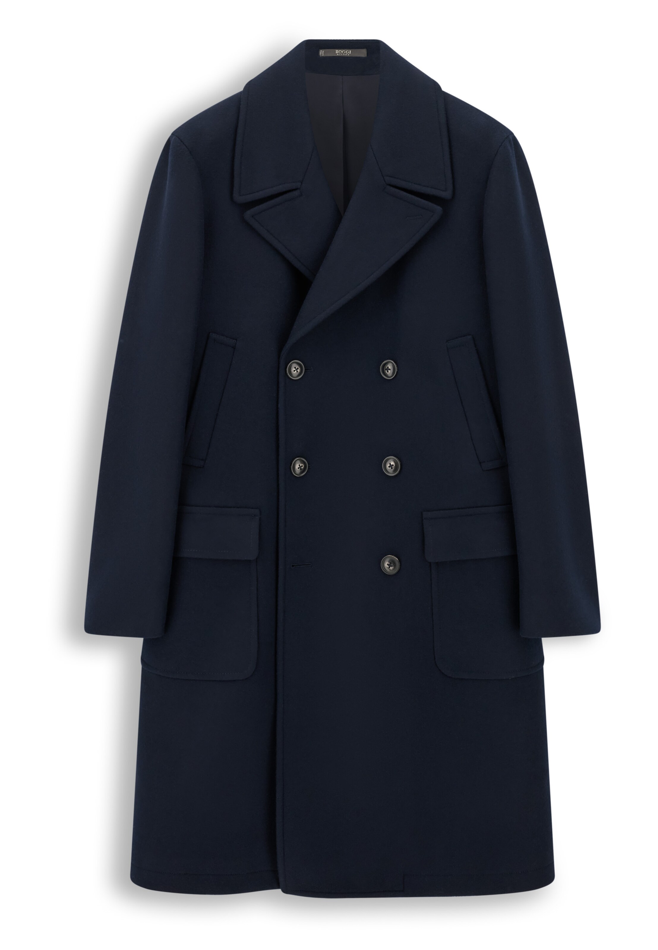 Cappotto di mezza stagione di Boggi Milano in blu: frontale
