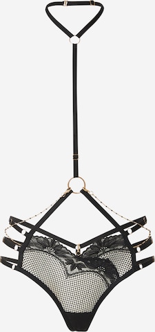 HunkemöllerTanga gaćice 'BELLADONNA' - crna boja: prednji dio
