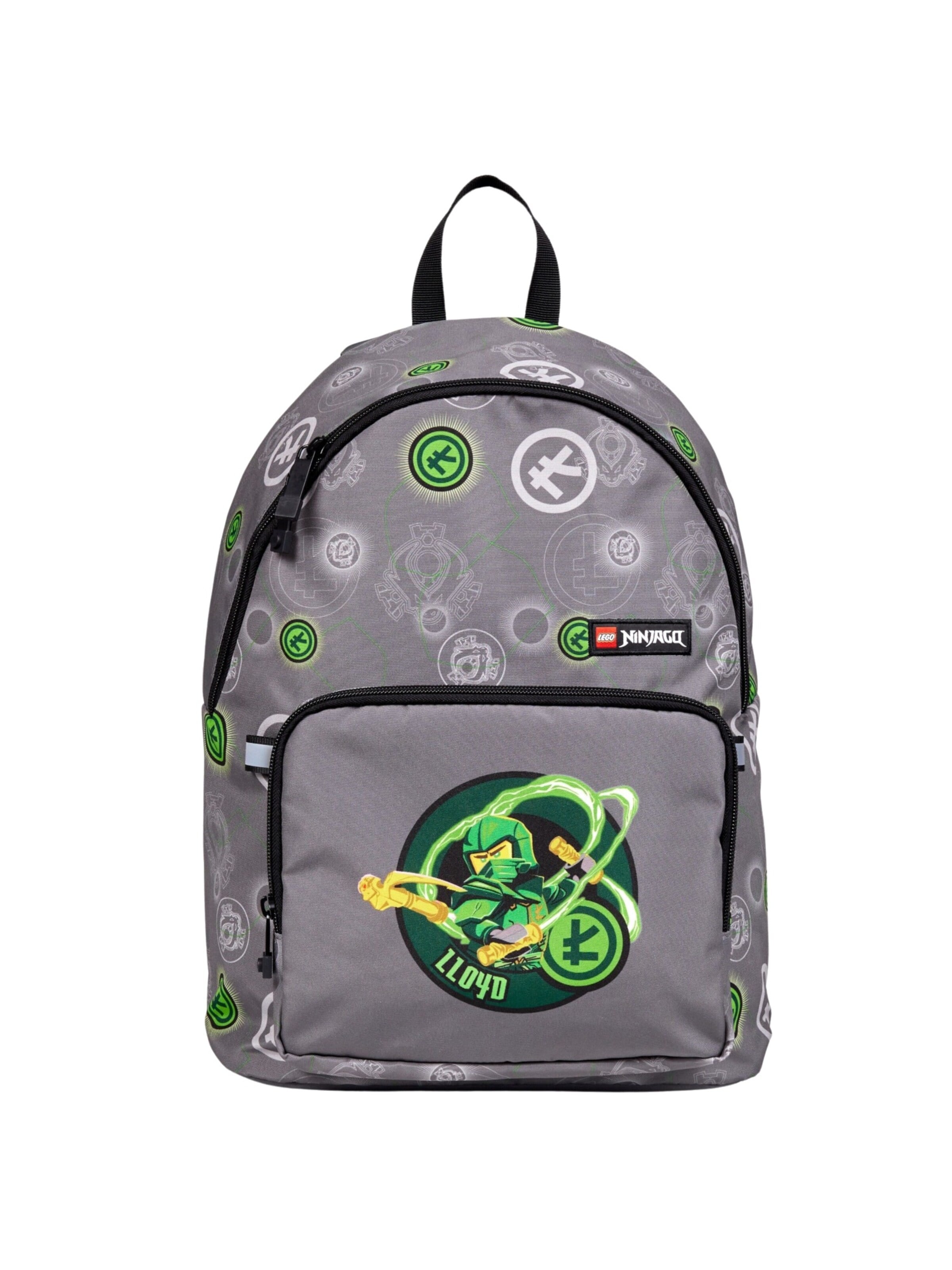 LEGO Backpack 'Ninjago Basic' in Grey: front