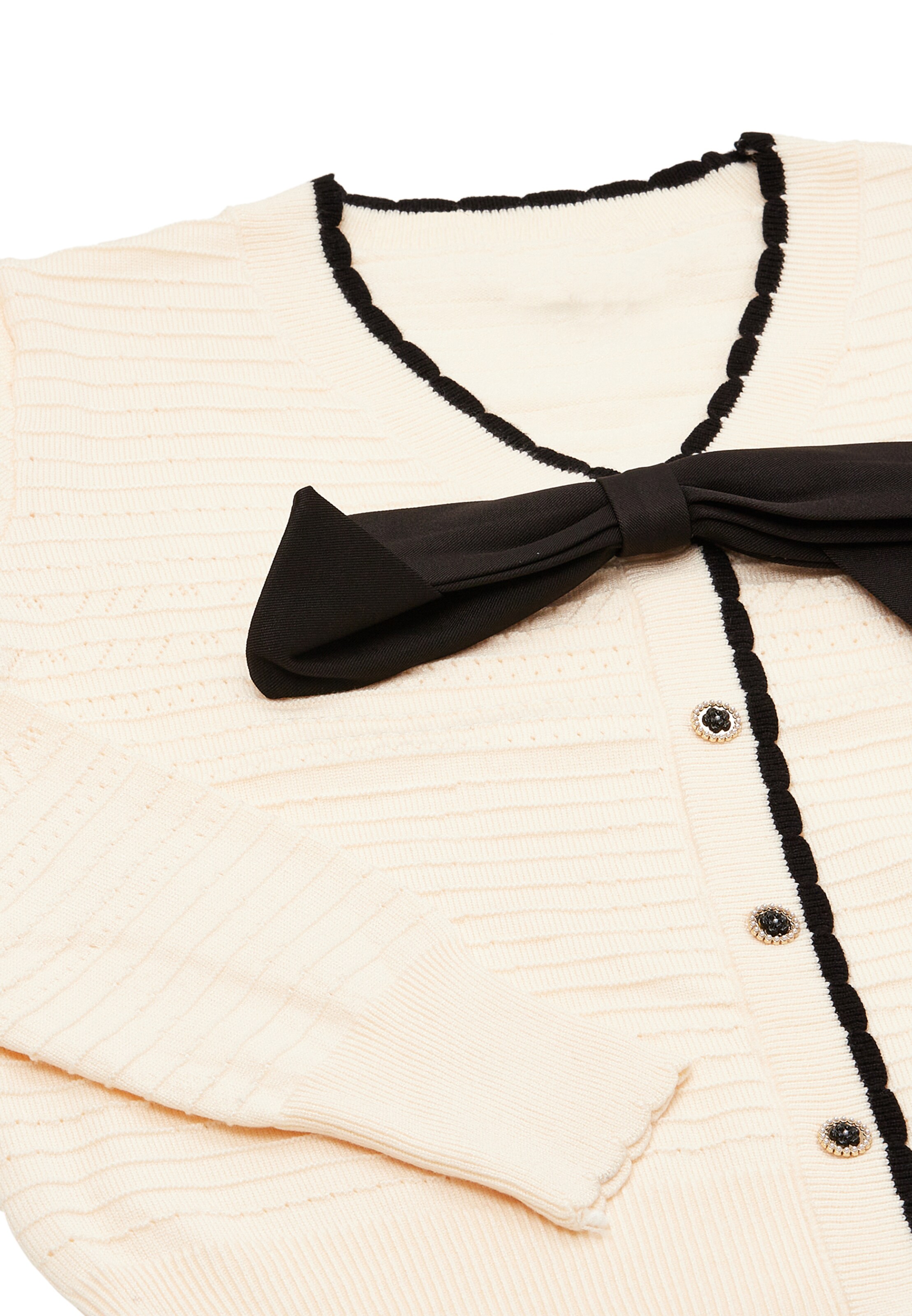 NAEMI Knit cardigan in White