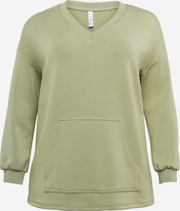 SHEEGO Sweatshirt in Green: front