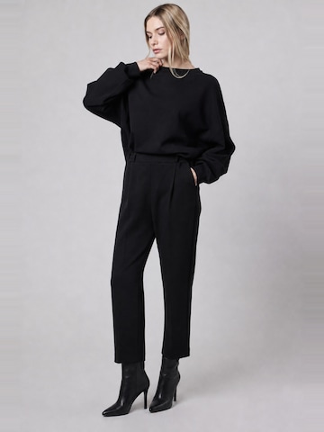 OWN Off With Natureregular Hlače 'Pantalone Gamba Dritta alla Caviglia in Interlock Black' - crna boja
