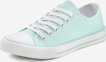 LASCANA Sneakers laag in Groen: voorkant