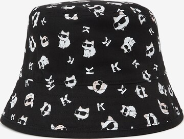 Chapeaux Karl Lagerfeld en noir : devant