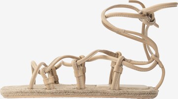 IZIA Sandalen met riem in Beige: voorkant