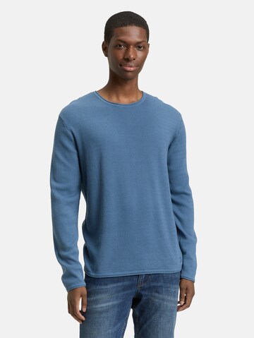 TOM TAILOR DENIM Sweater in Blue: front
