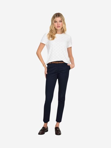 regular Pantaloni 'JDYCHICAGO MW BELT CHINO PANTS WVN NOOS 15311897' di Jaqueline de Yong in blu