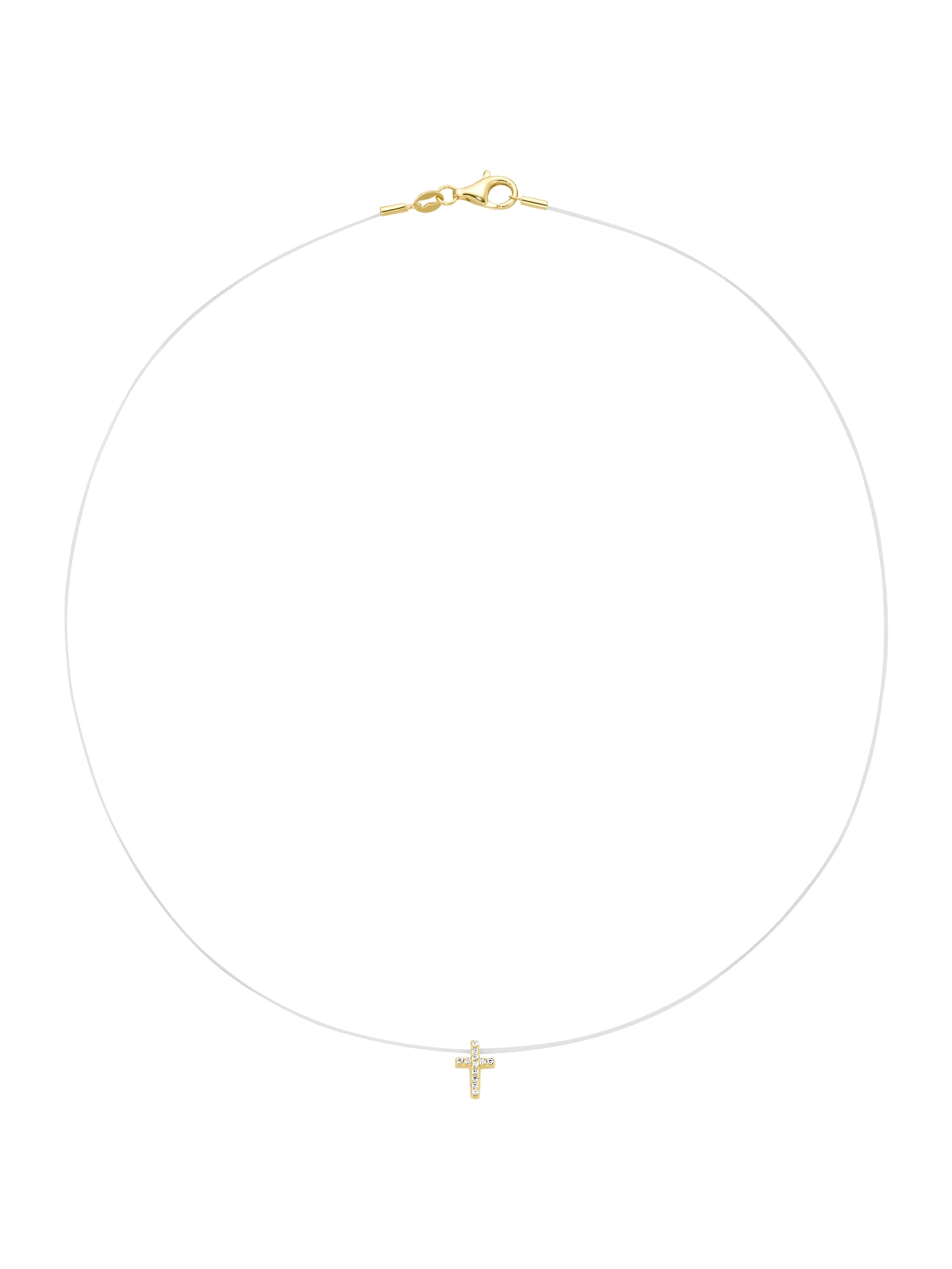 Collana di Smart Jewel in trasparente: frontale