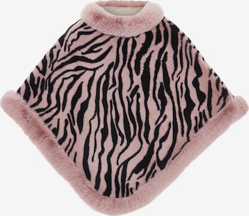 FRAULLY Cape in Roze: voorkant