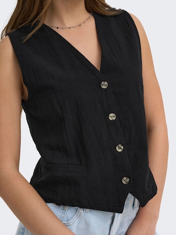 ONLY Suit vest 'ONLTizana' in Black