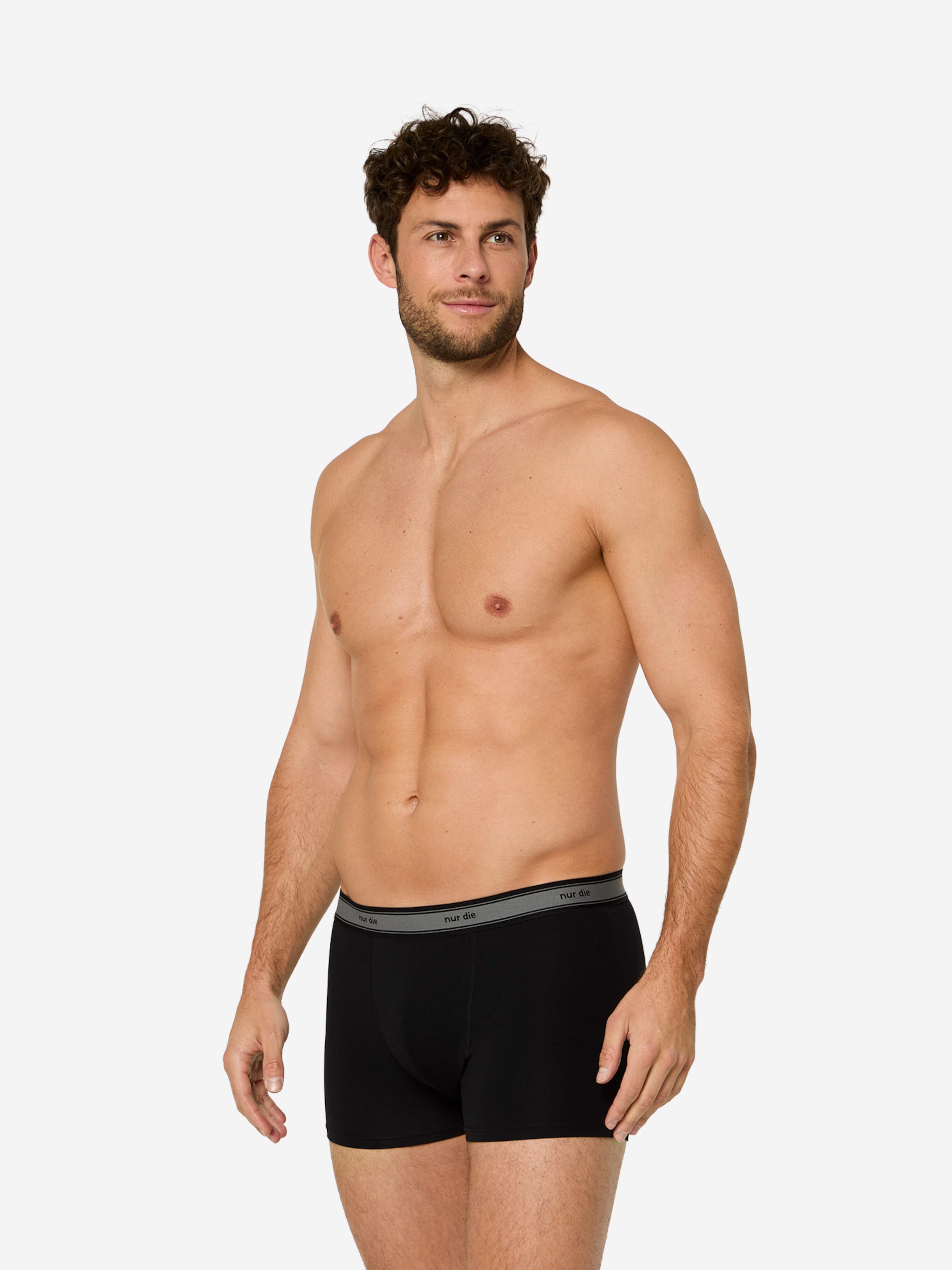 Nur Die Boxer shorts ' Boxer Organic Cotton ' in Black: front