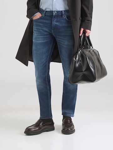 HUGO Slimfit Farkut värissä sininen: etupuoli