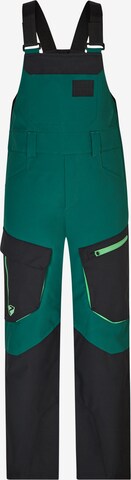 ZIENER Workout Pants 'AKANDO-BIB' in Green: front